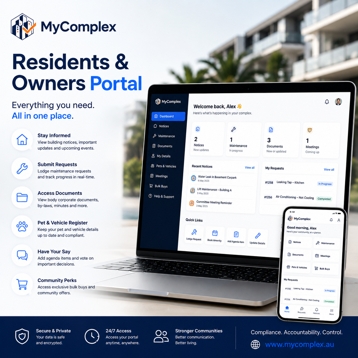 Residents and owners portal preview